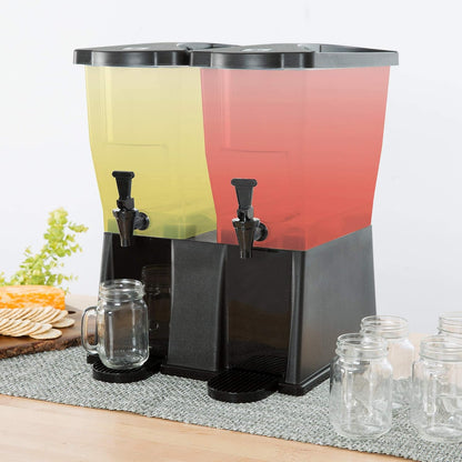 5 Gallon Beverage Dispenser with Spigot and Black Base