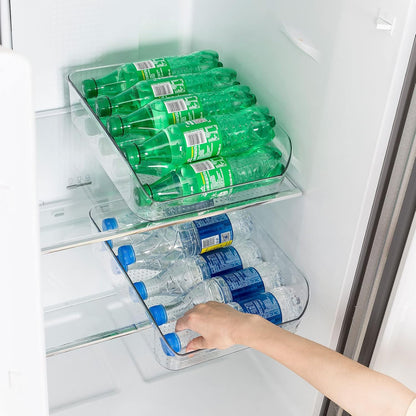 Ettori Water Bottle Organizer Refrigerator Organizer Bins and Clear Storage Bins for Fridge, Freezer, Cabinet, Cupboard, Pantry Shelf, BPA-Free