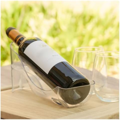 – Refrigerator Wine Bottle Holder. Elegant Wine Storage, Organizer for Opened Bottles in Fridge or Table-top. Wine Rack for Standard Size and Large 1.5L Wine Bottles (750 ML)