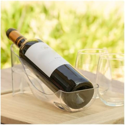 – Refrigerator Wine Bottle Holder. Elegant Wine Storage, Organizer for Opened Bottles in Fridge or Table-top. Wine Rack for Standard Size and Large 1.5L Wine Bottles (750 ML)