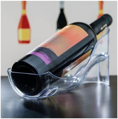 – Refrigerator Wine Bottle Holder. Elegant Wine Storage, Organizer for Opened Bottles in Fridge or Table-top. Wine Rack for Standard Size and Large 1.5L Wine Bottles (750 ML)
