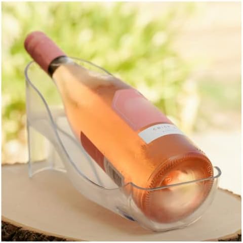 – Refrigerator Wine Bottle Holder. Elegant Wine Storage, Organizer for Opened Bottles in Fridge or Table-top. Wine Rack for Standard Size and Large 1.5L Wine Bottles (750 ML)