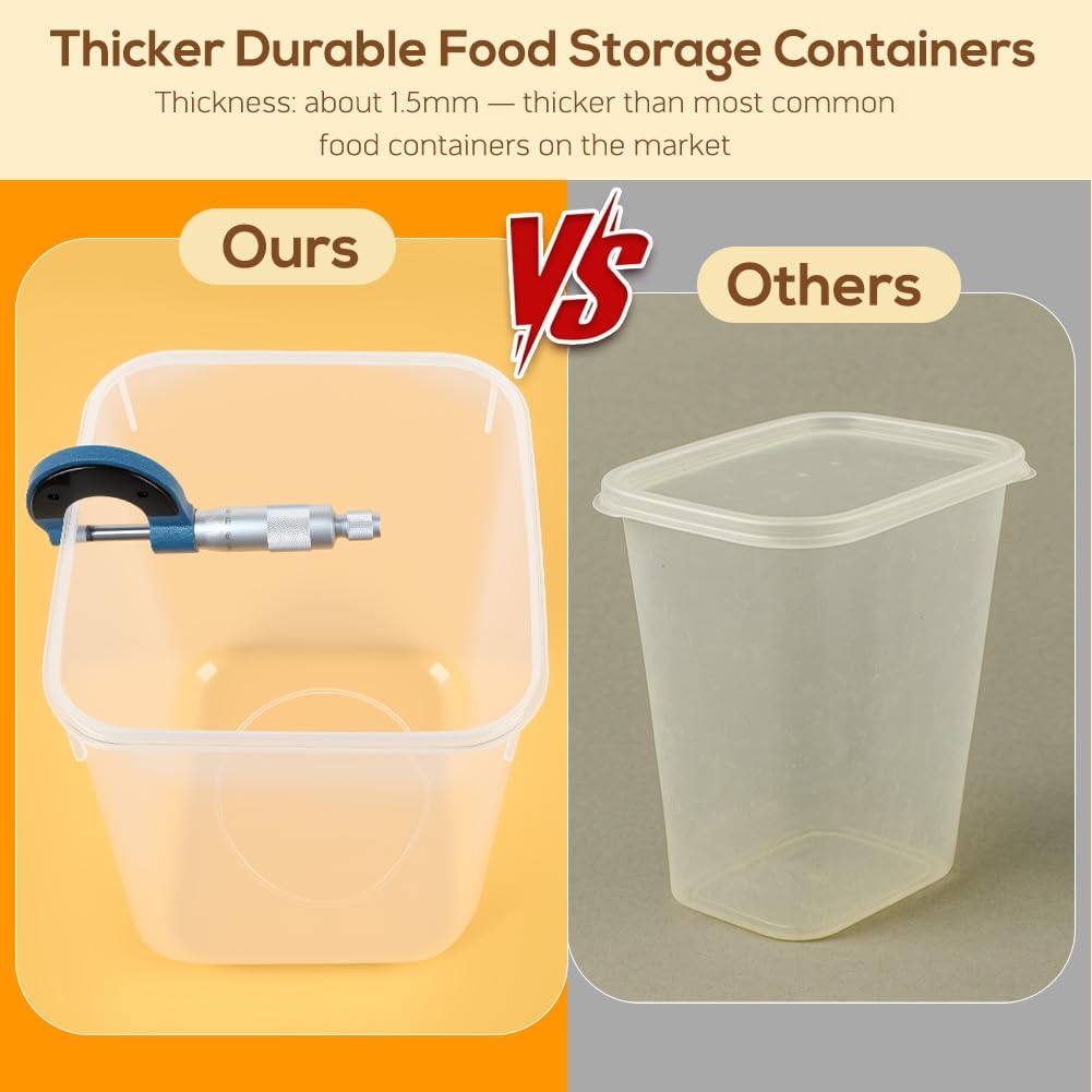 4 Pack 5.3L Thick Flour Sugar Storage Containers for Pantry, Airtight | 179Oz/4.8QT, BPA-Free Plastic, Large Food Storage Containers with Lids for Dry Food, Pasta, Cereal, Rice& Baking Supplies