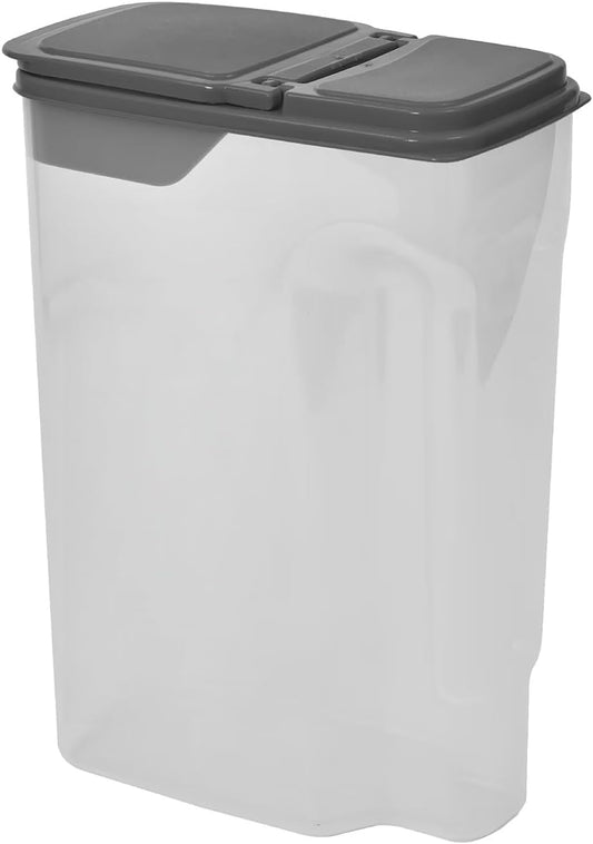 32 Cup Cereal Dispenser with Lid, Airtight BPA-Free Clear Container for Pantry