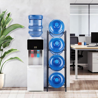 5 Gallon Water Jug Holder -5 Gallon Water Jug Stand with Storage Shelves for Kitchen, Living Room, Office (3 Tier)