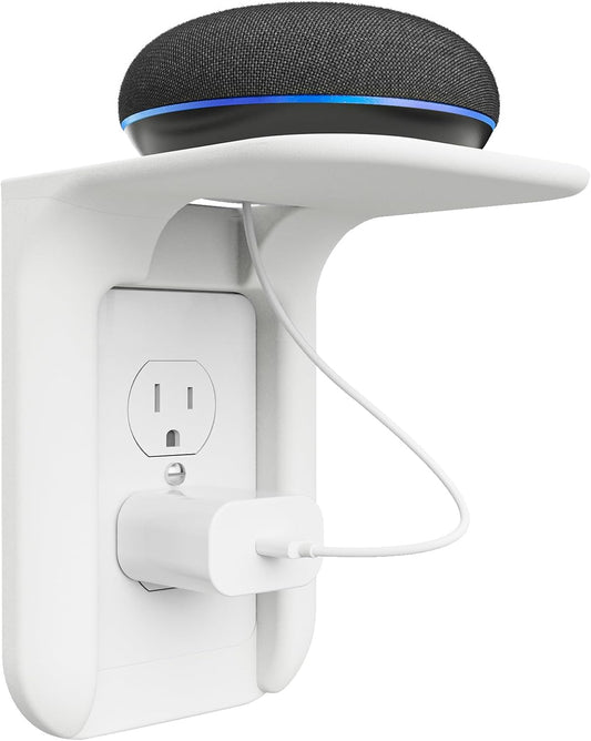 Outlet Shelf Wall Holder, Bathroom Shelf for Smart Home Decor