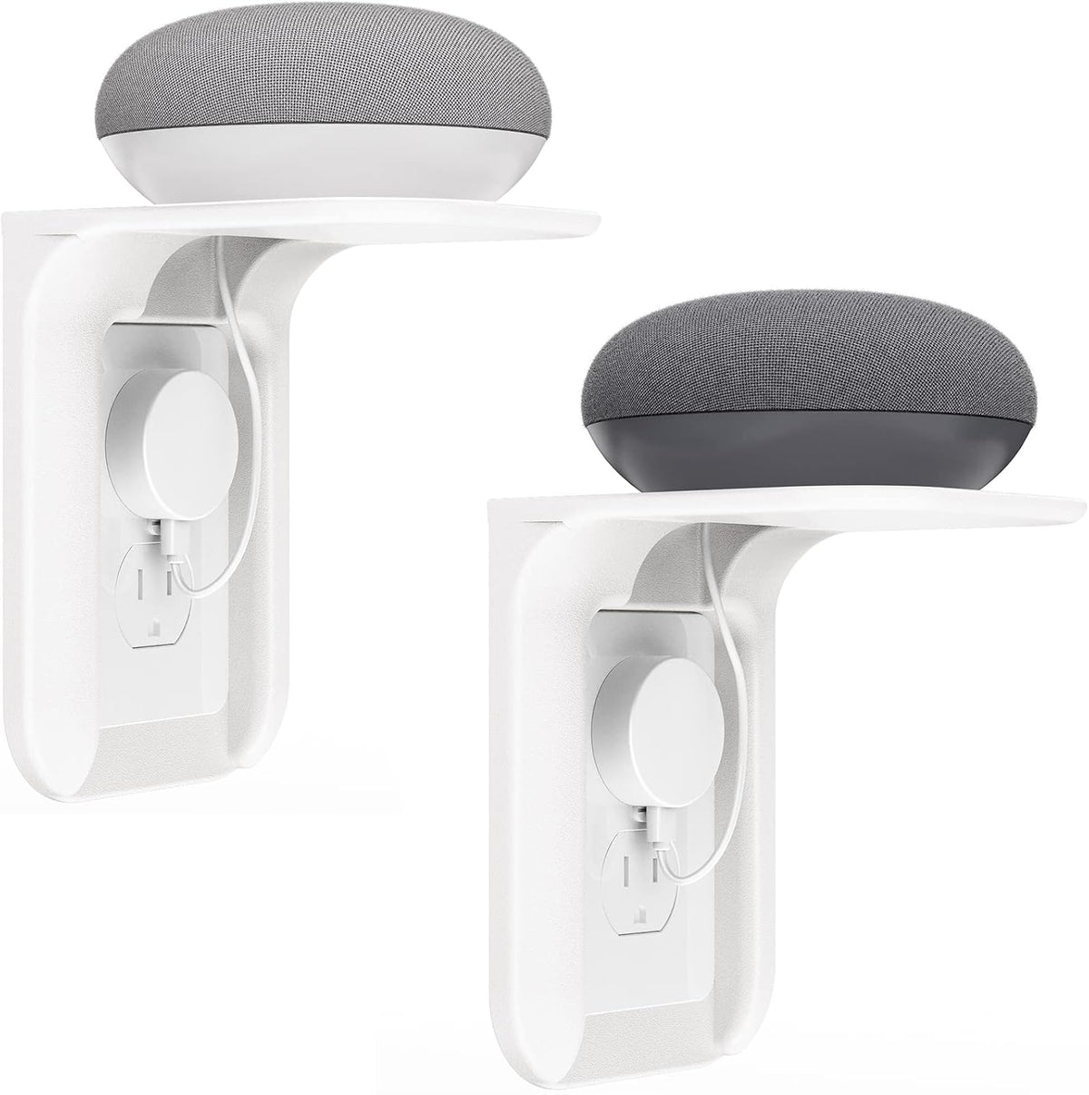 Outlet Shelf Wall Holder, Bathroom Shelf for Smart Home Decor