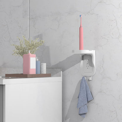 Outlet Shelf Wall Holder, Bathroom Shelf for Smart Home Decor