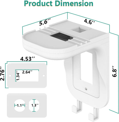 Outlet Shelf Wall Holder, Bathroom Shelf for Smart Home Decor