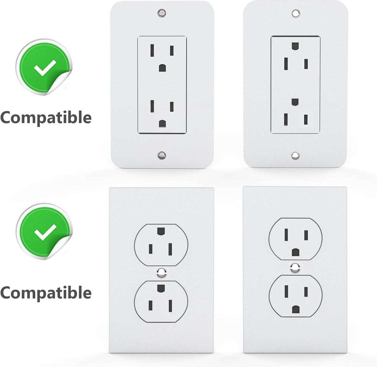 Outlet Shelf Wall Holder, Bathroom Shelf for Smart Home Decor