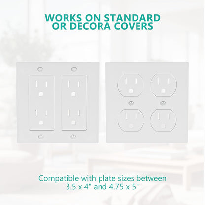 Outlet Shelf Wall Holder, Bathroom Shelf for Smart Home Decor