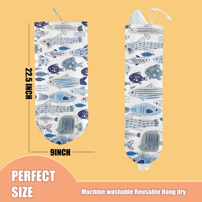 Chicken Plastic Bag Holder, Wall Mount Grocery Bag Holder | Plastic Storage bag, Pull Rope Free Adjustment, Plastic Bag Holders for Grocery Bags, Plastic Bag Dispenser for Home Kitchen