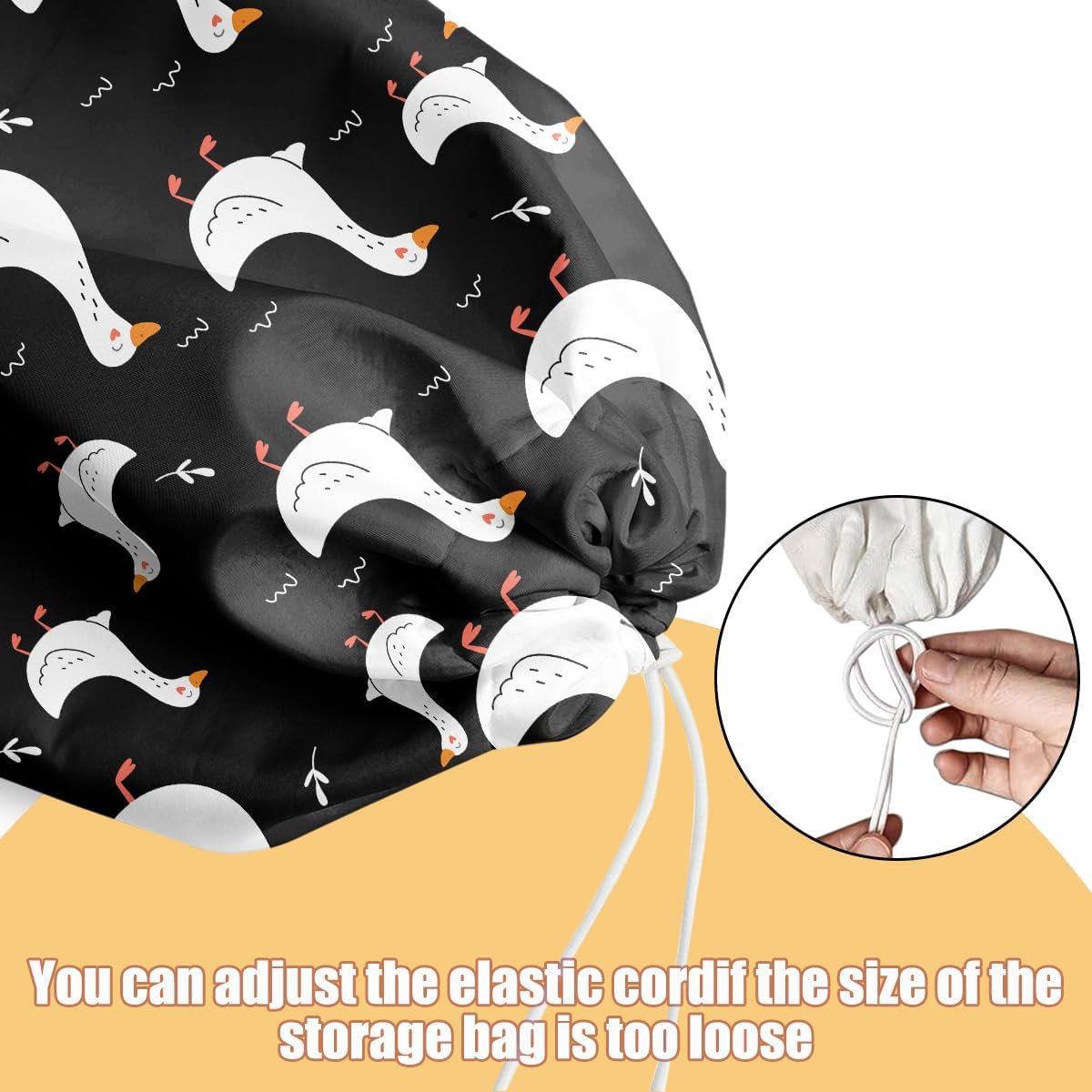 Chicken Plastic Bag Holder, Wall Mount Grocery Bag Holder | Plastic Storage bag, Pull Rope Free Adjustment, Plastic Bag Holders for Grocery Bags, Plastic Bag Dispenser for Home Kitchen