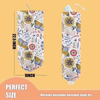 Chicken Plastic Bag Holder, Wall Mount Grocery Bag Holder | Plastic Storage bag, Pull Rope Free Adjustment, Plastic Bag Holders for Grocery Bags, Plastic Bag Dispenser for Home Kitchen