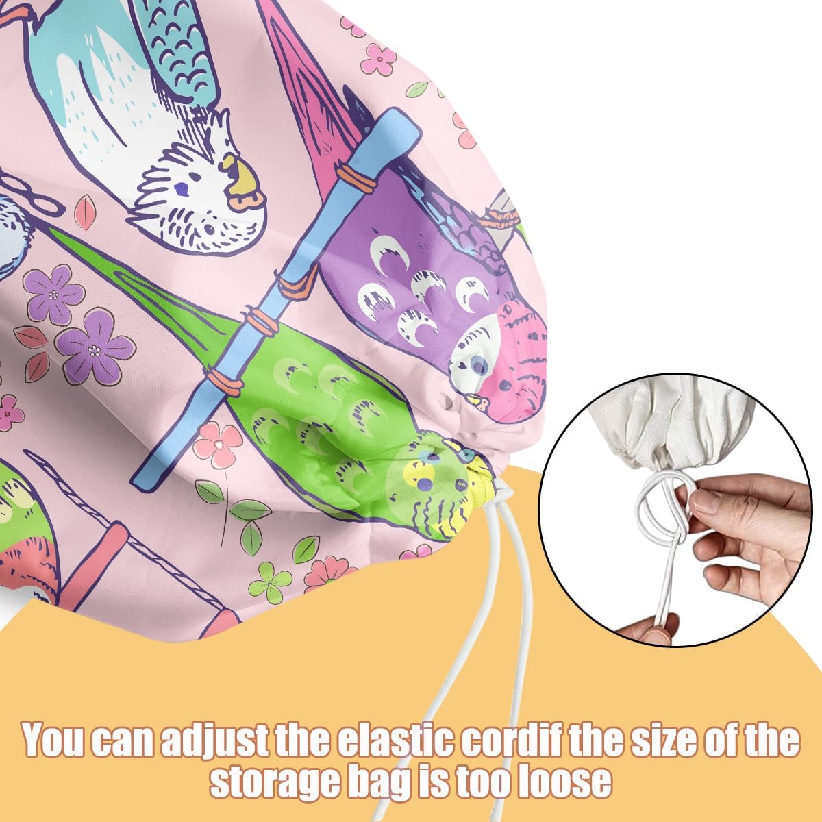 Chicken Plastic Bag Holder, Wall Mount Grocery Bag Holder | Plastic Storage bag, Pull Rope Free Adjustment, Plastic Bag Holders for Grocery Bags, Plastic Bag Dispenser for Home Kitchen