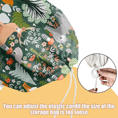 Chicken Plastic Bag Holder, Wall Mount Grocery Bag Holder | Plastic Storage bag, Pull Rope Free Adjustment, Plastic Bag Holders for Grocery Bags, Plastic Bag Dispenser for Home Kitchen
