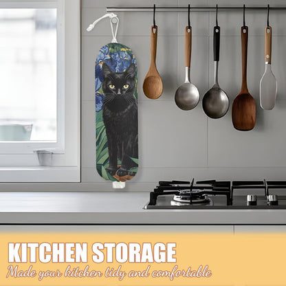 Chicken Plastic Bag Holder, Wall Mount Grocery Bag Holder | Plastic Storage bag, Pull Rope Free Adjustment, Plastic Bag Holders for Grocery Bags, Plastic Bag Dispenser for Home Kitchen