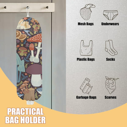 Chicken Plastic Bag Holder, Wall Mount Grocery Bag Holder | Plastic Storage bag, Pull Rope Free Adjustment, Plastic Bag Holders for Grocery Bags, Plastic Bag Dispenser for Home Kitchen