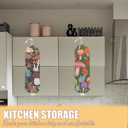 Chicken Plastic Bag Holder, Wall Mount Grocery Bag Holder | Plastic Storage bag, Pull Rope Free Adjustment, Plastic Bag Holders for Grocery Bags, Plastic Bag Dispenser for Home Kitchen