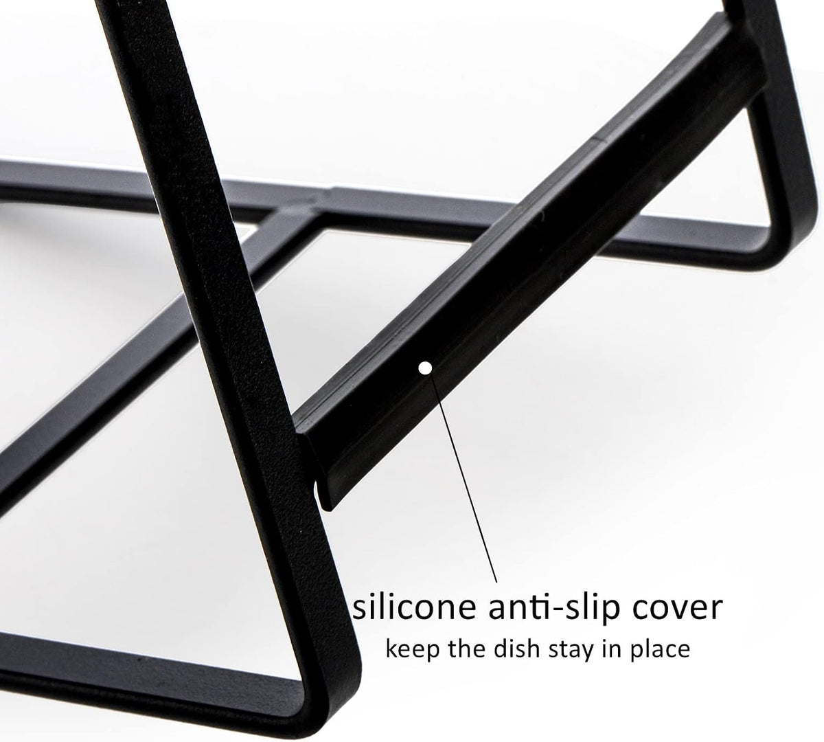 3 Pieces Metal Dish Organizer, Plate Organizer for Cabinet, Kitchen Storage Cabinet Organizer for Plates, Pots and Pans (2 Sizes)