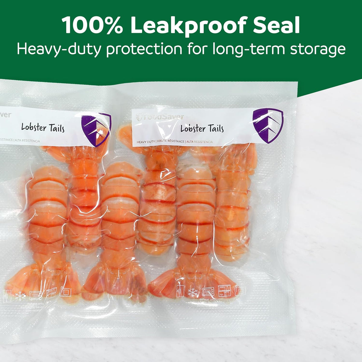 Custom Length Vacuum Sealer Bags Multipack, 5 Count Rolls for Airtight Food Storage and Sous Vide - Compatible with , 8 (2 Pack) and 11 (3 Pack)