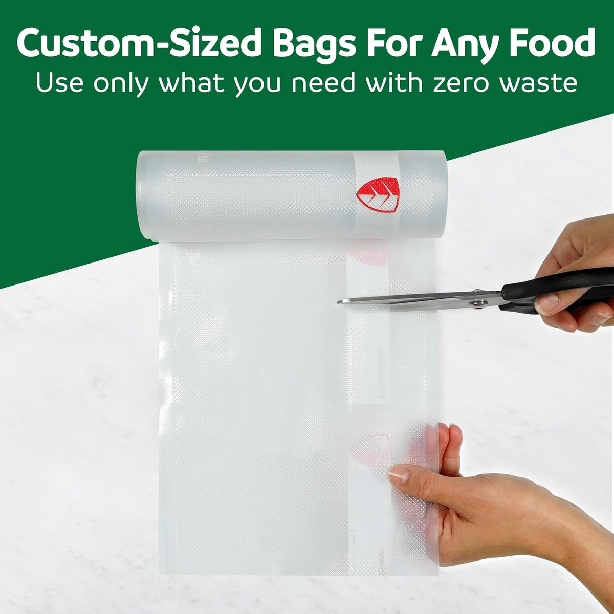 Custom Length Vacuum Sealer Bags Multipack, 5 Count Rolls for Airtight Food Storage and Sous Vide - Compatible with , 8 (2 Pack) and 11 (3 Pack)
