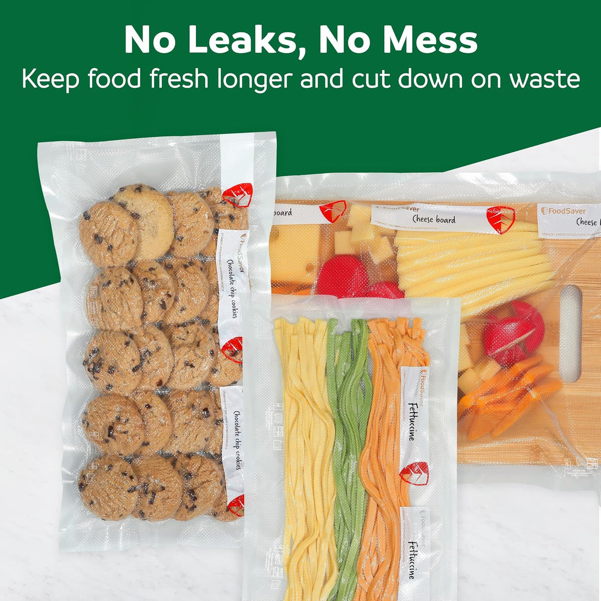 Custom Length Vacuum Sealer Bags Multipack, 5 Count Rolls for Airtight Food Storage and Sous Vide - Compatible with , 8 (2 Pack) and 11 (3 Pack)