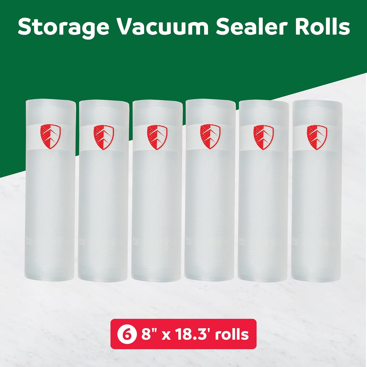 Custom Length Vacuum Sealer Bags Multipack, 5 Count Rolls for Airtight Food Storage and Sous Vide - Compatible with , 8 (2 Pack) and 11 (3 Pack)