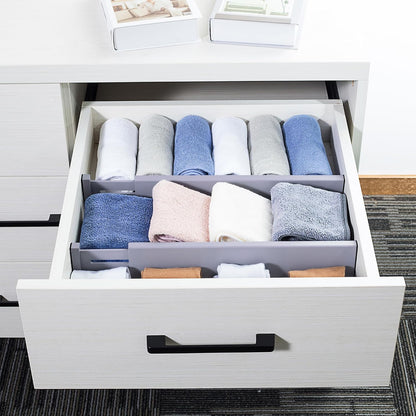 4 Pcs Bamboo Kitchen Drawer Dividers, Large Drawers Organizers