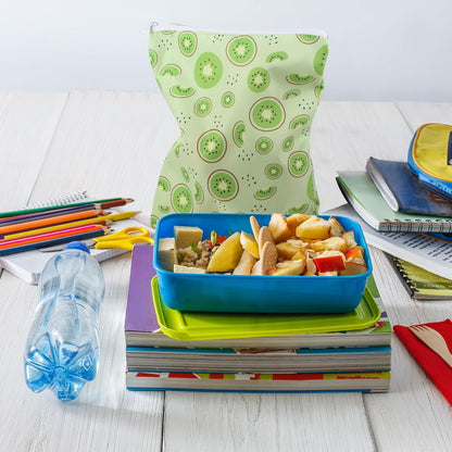 4 Pcs Reusable Snack Bags for Kids, Washable Sandwich Bags,Rainbow
