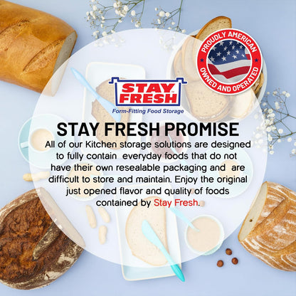Stay Fresh Cream Cheese Container For Fridge Clear Plastic for Cream Cheese, Dishwasher Safe, BPA Free — Cheese Dish for your Pantry, Counter, Refrigerator