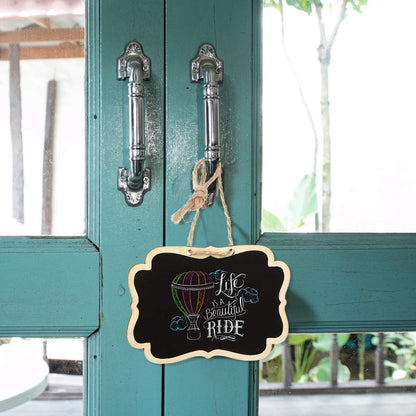 20 Pcs Wooden Mini Chalkboard Signs Chalkboard Hanging Labels, Ideal Price Tags, Message Boards, Black