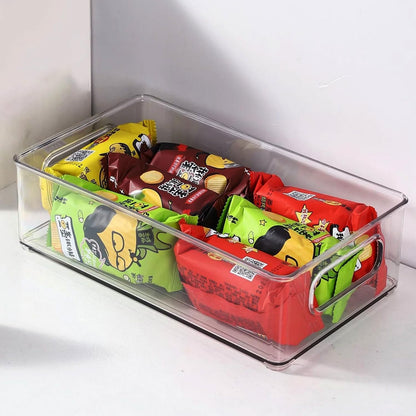 Clear Plastic Storage Bins, Pantry Organizers and Storage, Kitchen Organization and Storage Containers Bins for Organizing, Fridge, Freezer, Bathroom, Pantries, Medicine Cabinet Organizer Bin