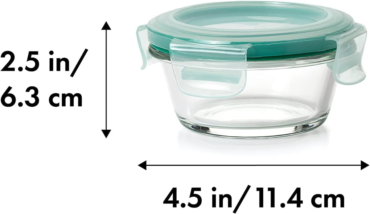 Good Grips 1 Cup Smart Seal Airtight Glass Round Food Storage Container