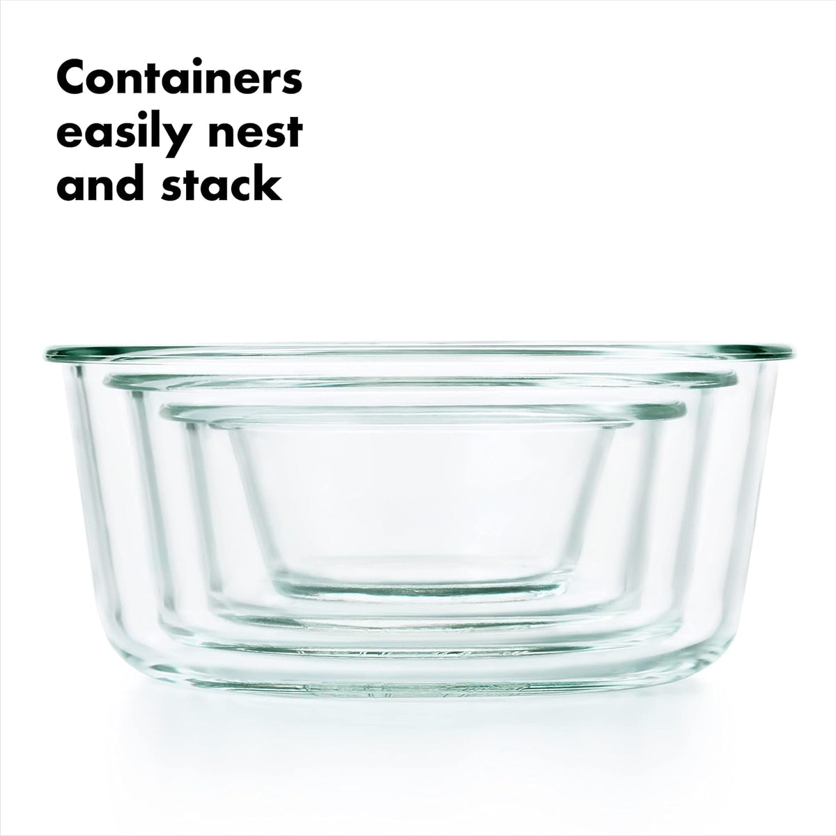Good Grips 1 Cup Smart Seal Airtight Glass Round Food Storage Container