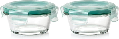 Good Grips 1 Cup Smart Seal Airtight Glass Round Food Storage Container
