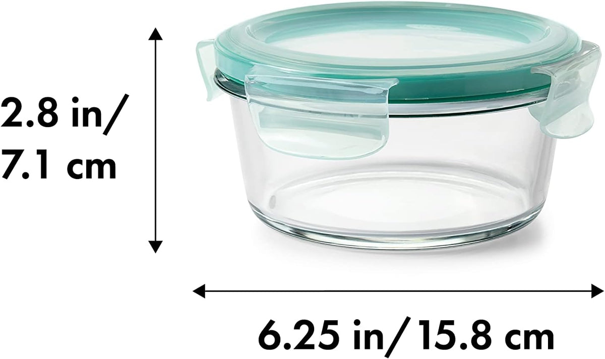 Good Grips 1 Cup Smart Seal Airtight Glass Round Food Storage Container