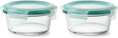 Good Grips 1 Cup Smart Seal Airtight Glass Round Food Storage Container