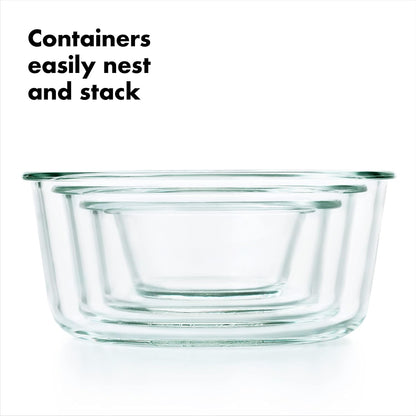 Good Grips 1 Cup Smart Seal Airtight Glass Round Food Storage Container