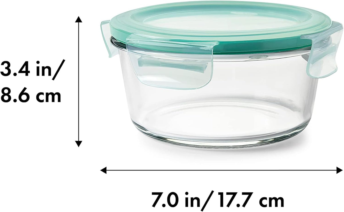Good Grips 1 Cup Smart Seal Airtight Glass Round Food Storage Container