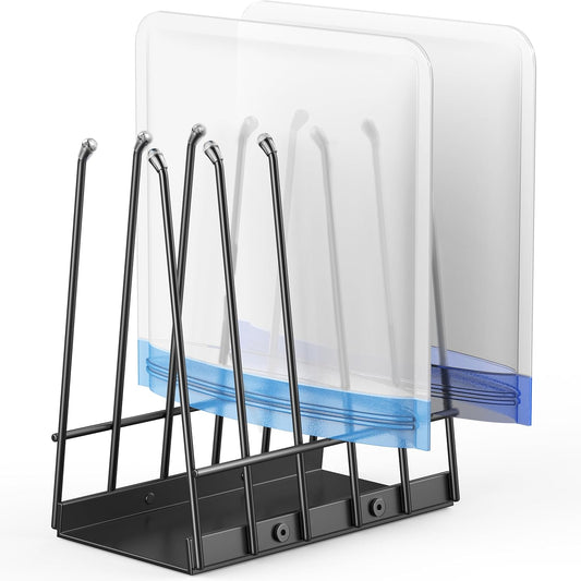 Reusable Bags Drying Rack, Plastic Bags Dryer for Ziplock Lerine Silicone Gallon, Snack, Sandwich Storage Bags, Black