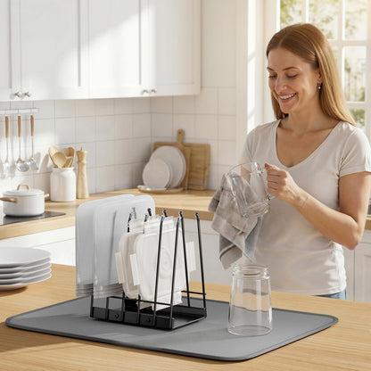 Reusable Bags Drying Rack, Plastic Bags Dryer for Ziplock Lerine Silicone Gallon, Snack, Sandwich Storage Bags, Black