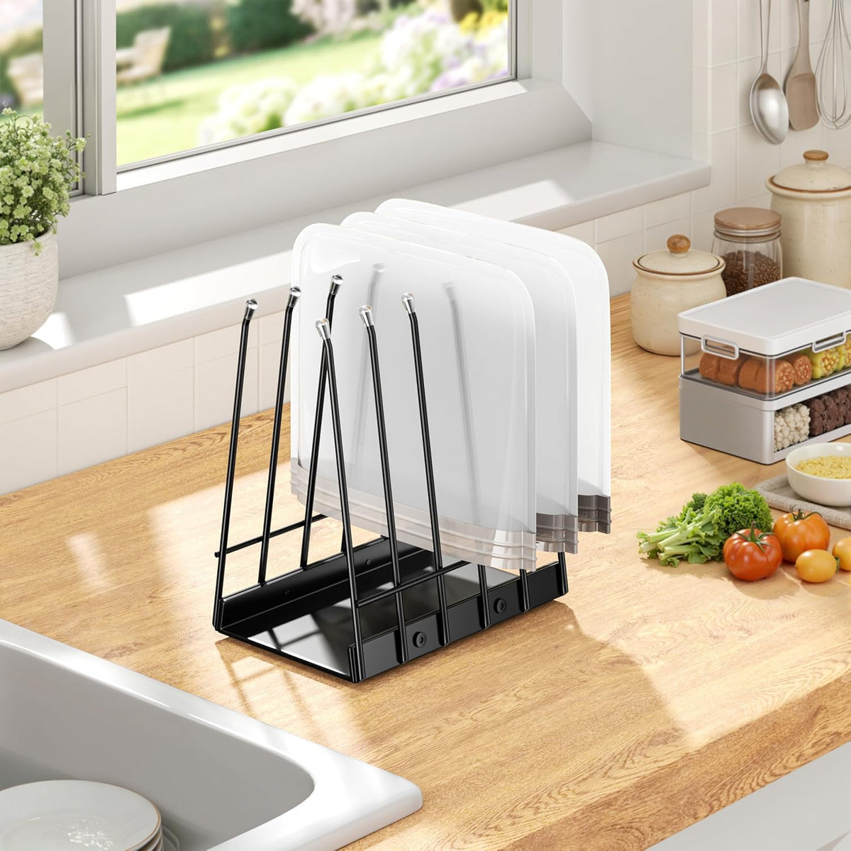 Reusable Bags Drying Rack, Plastic Bags Dryer for Ziplock Lerine Silicone Gallon, Snack, Sandwich Storage Bags, Black