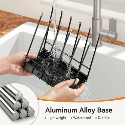 Reusable Bags Drying Rack, Plastic Bags Dryer for Ziplock Lerine Silicone Gallon, Snack, Sandwich Storage Bags, Black