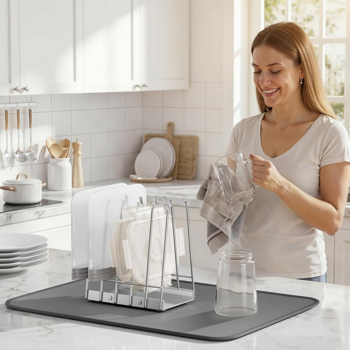 Reusable Bags Drying Rack, Plastic Bags Dryer for Ziplock Lerine Silicone Gallon, Snack, Sandwich Storage Bags, Black