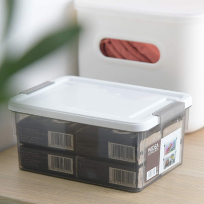 Citylife 1.3Qt Small Storage Bins with Lids,Stackable Clear | Plastic Containers for Beads, Buttons, Sewing Supplies, Office Supplies and Small Toys