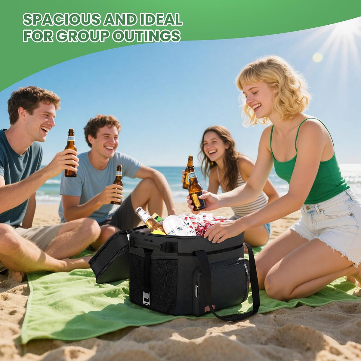 Lunch Bag & Lunch Box for Men Women, Double Deck & Leakproof
