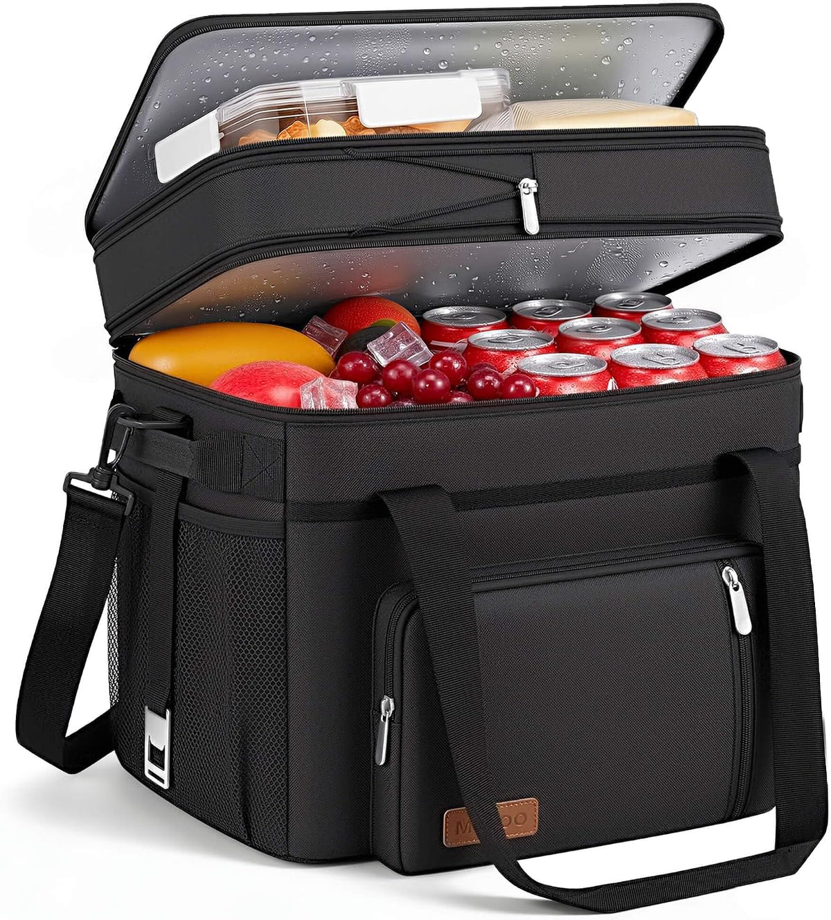 Lunch Bag & Lunch Box for Men Women, Double Deck & Leakproof