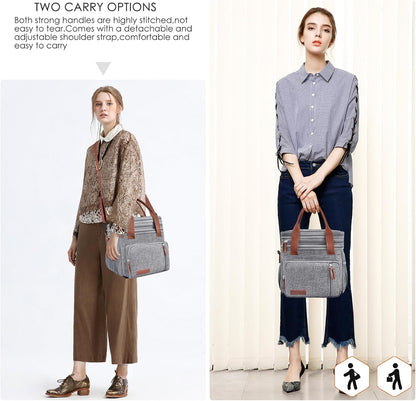Lunch Bag & Lunch Box for Men Women, Double Deck & Leakproof