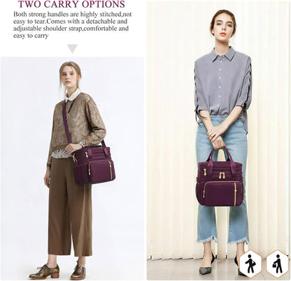 Lunch Bag & Lunch Box for Men Women, Double Deck & Leakproof